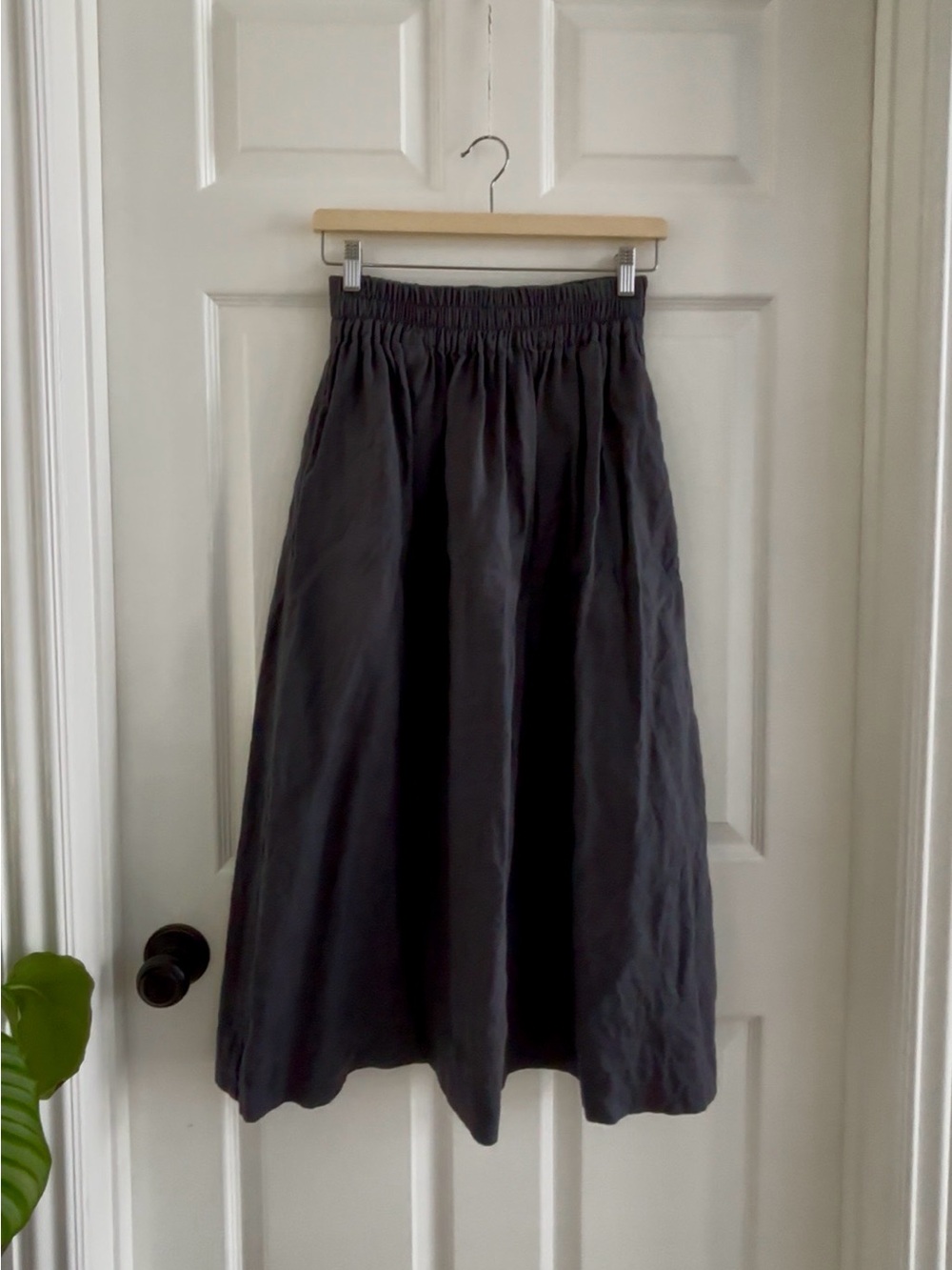 notPERFECTLINEN Scion Gathered Linen Skirt